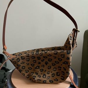 Madewell Canvas Sling Bag - Leopard Love